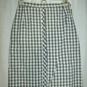 Bobbie Brooks 1960s Black White Tartan Skirt S